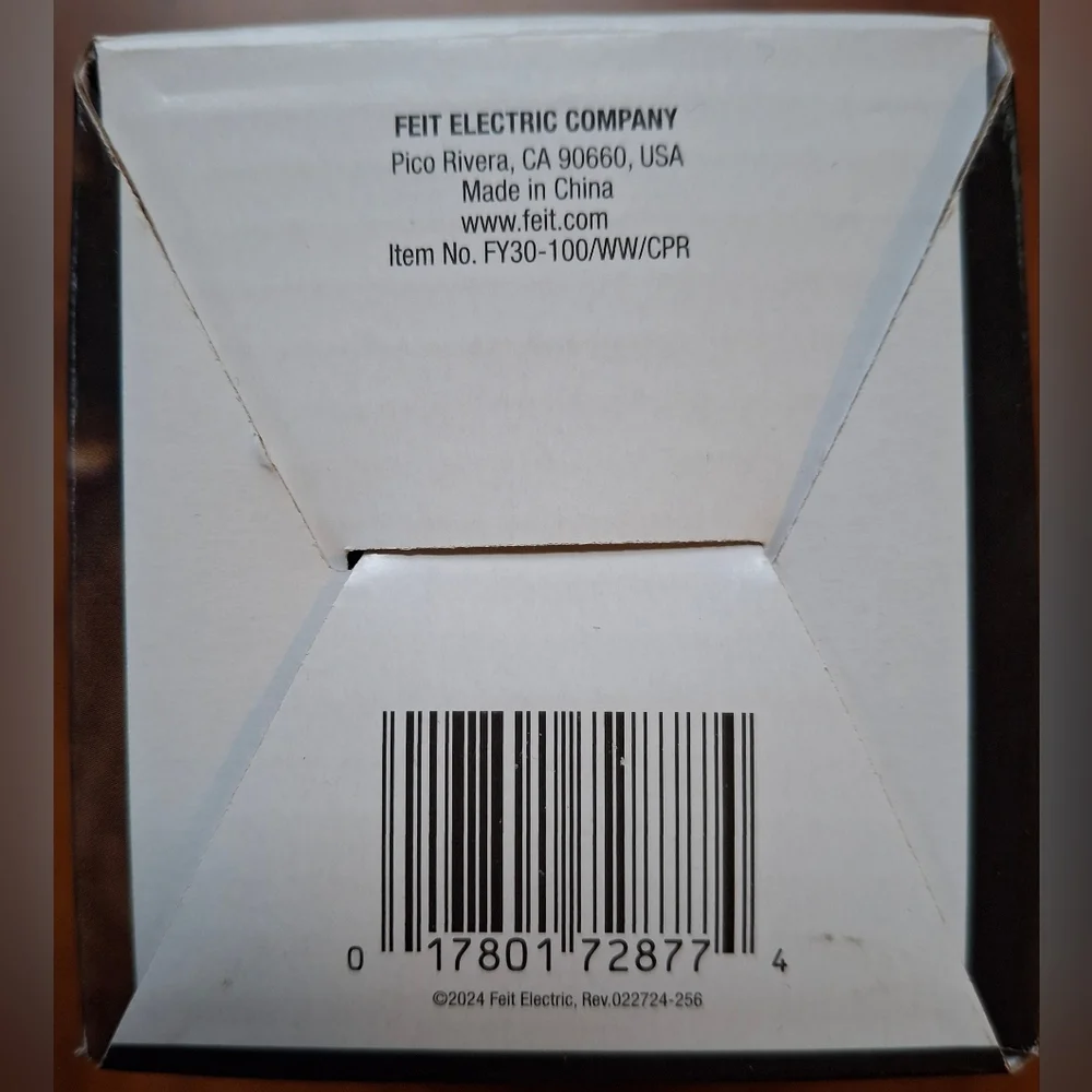 Feit LED Fairy String Lights Warm White -or- Multi-Colored 30ft 100 Lights